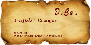 Drajkó Csongor névjegykártya